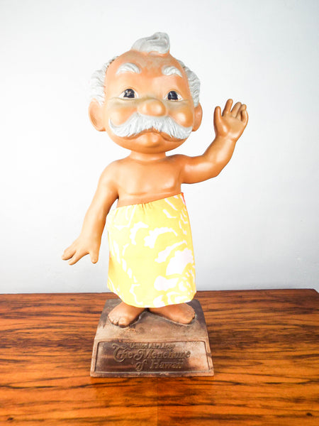 Vintage United Airlines Menehune Hawaii Figure Advertising