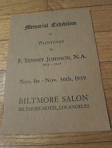 1930's Frank Tenney Johnson Memorial Art Exhibition Pamphlet - Yesteryear Essentials
 - 1