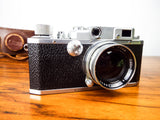 Vintage Original 1940s Canon II B Rangefinder Camera w/ Serenar f1.9 50mm Lens