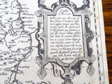 Original Antique 16th C Map Of France ~ 1573 Galliae Regni Potentiss Ortelius