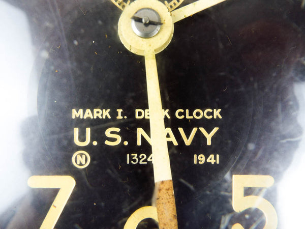 US NAVY MARK 1 DECK CLOCK 1942年　説明文必読 Original WWII U.S. Navy Type Mark I Deck Clock by Seth