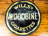 Antique British Advertising Wills Star Cigarettes Sign ~ Double Sided