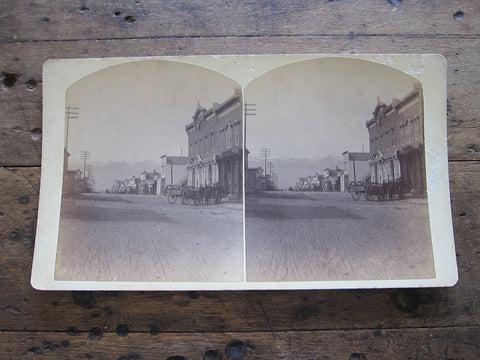 Charles Emery 1880 Stereoscope Card of the Post Office, Main St. Silver Cliff, Colorado - Yesteryear Essentials
 - 1