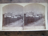 Stereoscope Card by Charles Emery 1880, Evening View Main St Silver Cliff Colorado - Yesteryear Essentials
 - 11