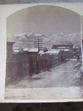 Stereoscope Card by Charles Emery 1880, Evening View Main St Silver Cliff Colorado - Yesteryear Essentials
 - 4