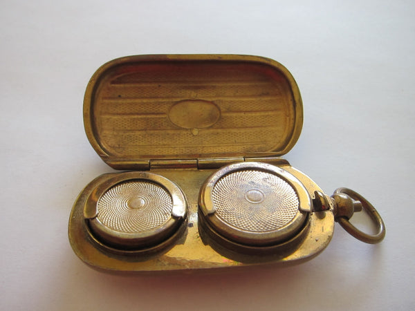 ell　1900s Sovereign Case Antique Metal Coin Holders Coin Case Sovereign Cases – Yesteryear