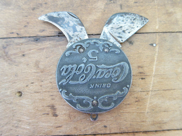 Vintage Coca Cola Advertising Pocket Knife Cigar Cutter