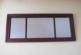 Antique Wooden Framed Long Triptych Hall Mirror - Yesteryear Essentials
 - 1