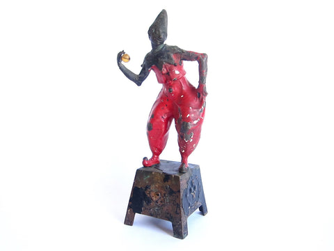 Antique French Bronze Harlequin Figurine - Yesteryear Essentials
 - 1