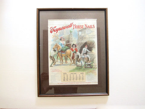 Vintage 1905 Advertising Calendar for Capewell Horse Nails - Yesteryear Essentials
 - 1