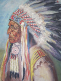 Lakota Indian Chief Oil Painting -  Red Cloud - Yesteryear Essentials
 - 2