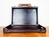 Vintage Don Shoemaker Handmade Wooden Carved Briefcase