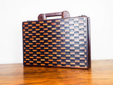 Vintage Don Shoemaker Handmade Wooden Carved Briefcase