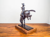 Vintage Bronze Horse & Cowboy Figurine Statue by Millar 188/200 1980 - Yesteryear Essentials
 - 3