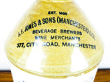 Antique 1 Gallon Crock Wine Jug ~ S F Jones & Sons, Manchester - Yesteryear Essentials
 - 2