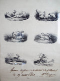 Original Signed 1820 French Lithograph Proofs - Yesteryear Essentials
 - 3