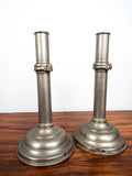 Victorian White Metal Hinged Candle Holders