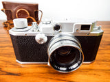 Vintage Original 1940s Canon II B Rangefinder Camera w/ Serenar f1.9 50mm Lens