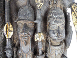 Benin Kingdom Tribal African Cast Bronze Plaque