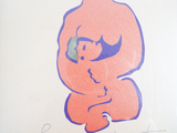 Original One Off Art Serigraph Vibiana Aparicio Chamberlin La Madrecita Signed