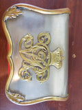 Antique Victorian Officers Military V R Cypher Dress Ammo Box Monogrammed 19thC