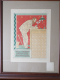 Antique Paul Hankar Color Lithograph Belgian Architect 1894 Crespin Art Nouveau