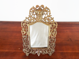 Antique Brass Bradley & Hubbard Table Vanity Mirror 1900 Victorian #3509 Bacchus