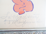 Original One Off Art Serigraph Vibiana Aparicio Chamberlin La Madrecita Signed