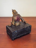 J.B. Hirsch Lador Music Box Pirate Treasure Chest Trinket Box 1920s Home Decor