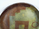 Original 1950s Handwrought Los Castillo 10.5" Platter Mixed Metal Plate Mexico1