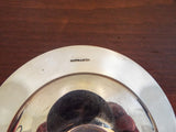 Vintage Pair Mappin & Webb Solid Sterling Armada Plates 3.75" Dishes 1968 4.4oz