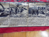 Orig Spanish American War Remington Bandana Instructional Military Scarf 1880s