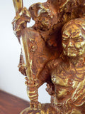 Vintage Seibo Kitamura Signed Bronze 33lb Sculpture Fudo Myo O Japanese Art 19"