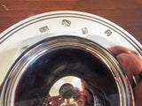 Vintage Pair Mappin & Webb Solid Sterling Armada Plates 3.75" Dishes 1968 4.4oz