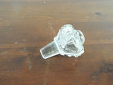 1930s Glass Pinch Whiskey Decanter 3 Kings George 5th Edward 8th George 6th