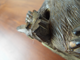 Antique Set Of 3 Japanese Carved Wooden Monkeys 1920s Showa Period Sculptures