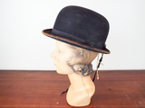 Antique Equestrian Horse Derby Helmet Hunting Bowler Hat Preece & Curtis 6 7/8