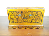 1920s 30s Asian Lacquer Jewelry Box Folding Mirror Chinese Travel Dressing Box