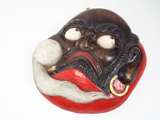 Antique 19thC Daruma Hossu Mingei Japanese Folk Art Zen Buddhist Dharma Wall Art