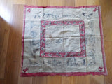 Orig Spanish American War Remington Bandana Instructional Military Scarf 1880s