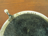 Antique Art Deco English Sterling Silver 3 Leg Round Pill Box Sydney & Co 1924
