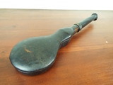 Antique Chinese Opium Scales 19thC Wooden Travel Set Bone Handle Signed Stamped