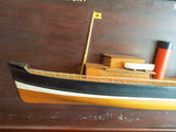 Antique 19th C Paddle Steamer Ship Half Hull Display English Maker 1890 London