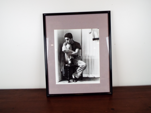 Vintage 1950s Original Photographic Art Jules Brenner Seated Dancer Portrait