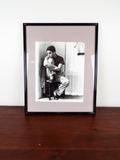 Vintage 1950s Original Photographic Art Jules Brenner Seated Dancer Portrait