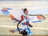 Original Oil On Canvas Kimberley Reed Deemer "Wind" Dance 24" x 36" New Mexico