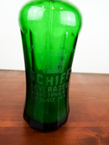 Antique Ribbed Green Glass Seltzer Bottle Schiff Beverage Co Morristown, NJ 26oz
