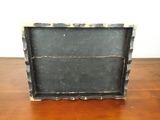 1920s 30s Asian Lacquer Jewelry Box Folding Mirror Chinese Travel Dressing Box