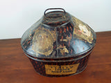 Antique 1930s British Military Naval Officers Hat Tin Orgl Labels Lt R N Gibb