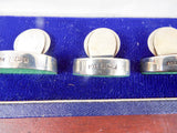 Vintage English Sterling Card Holders Boxed Set of 10 1984 Kirk Douglas Estate